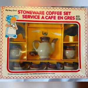 Vintage 1970s My Very Own Stoneware Coffee Set